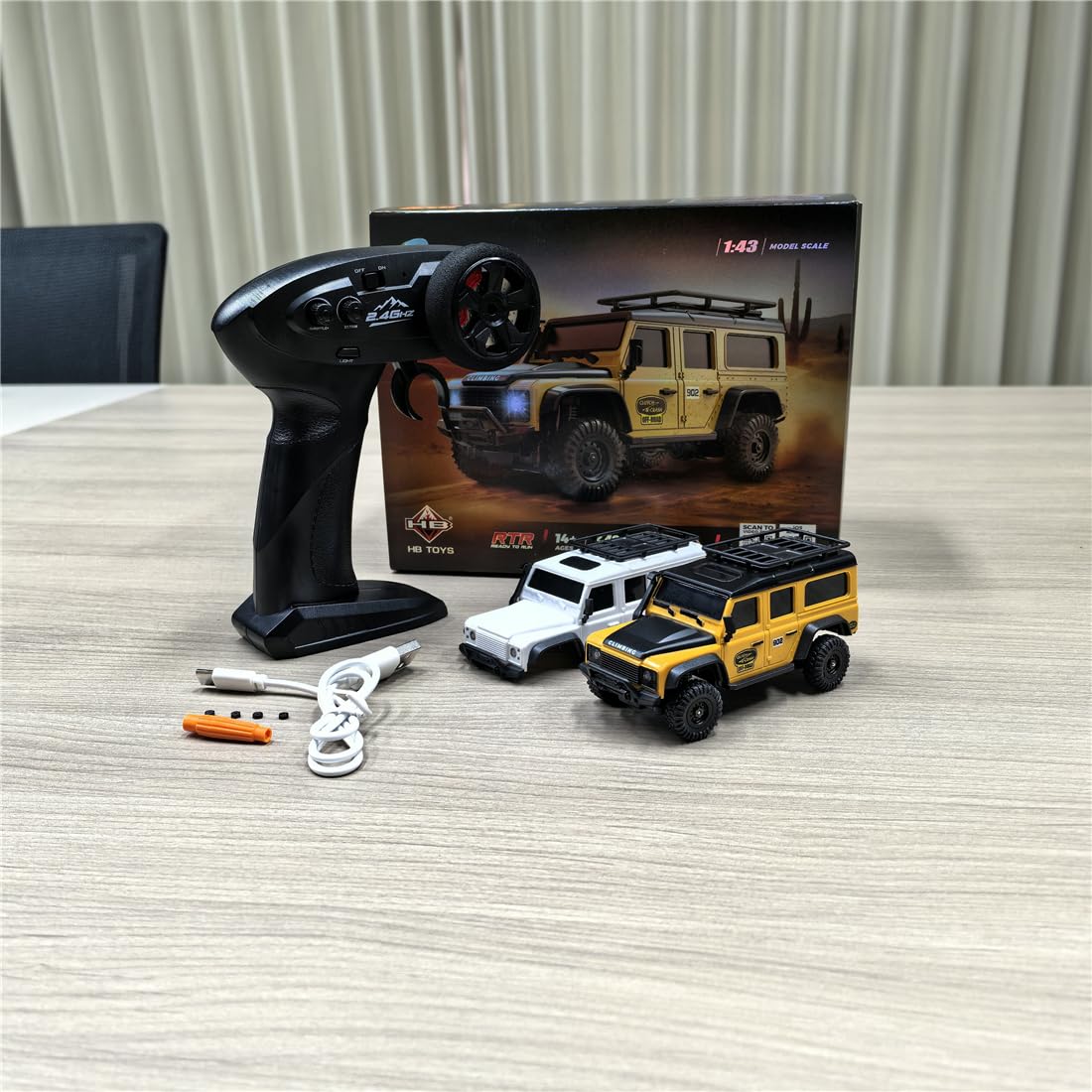 Amazon.co.jp: 1:43スケール RCクローラー、2.4Gリモコン・バッテリー